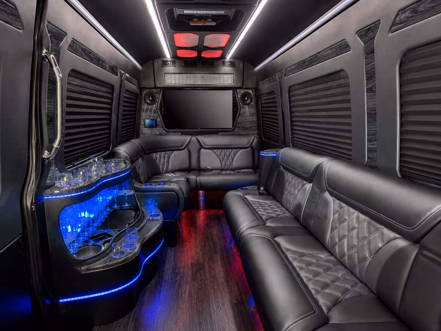 san antonio 40 passenger party bus interior
