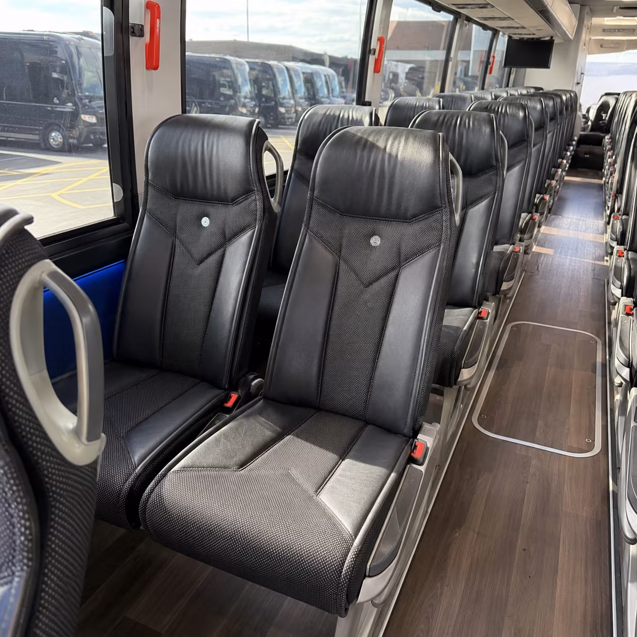 san antonio charter bus services interior